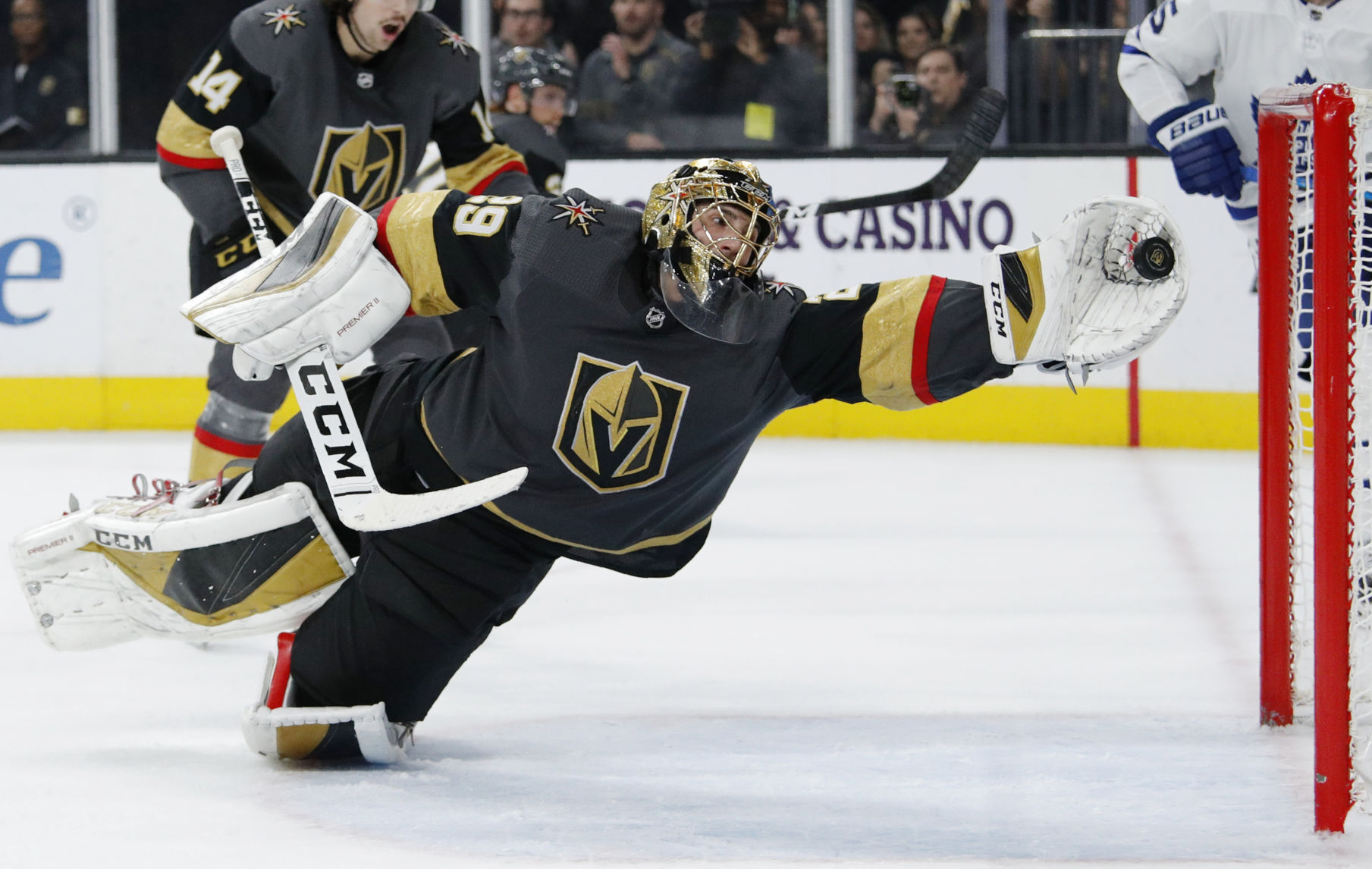 APTOPIX Maple Leafs Golden Knights Hockey